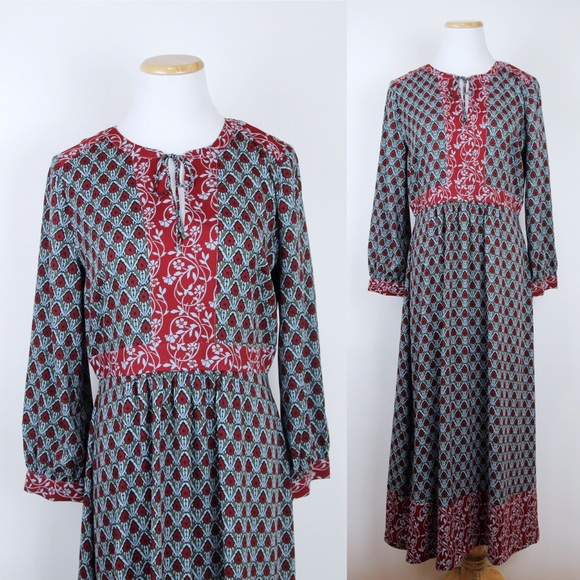 LOFT Dresses & Skirts - LOFT Floral Paisley Maxi Dress Boho Peasant Dress